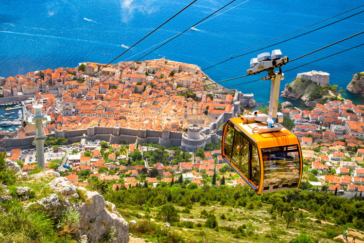 Riding the Dubrovnik Cable Car