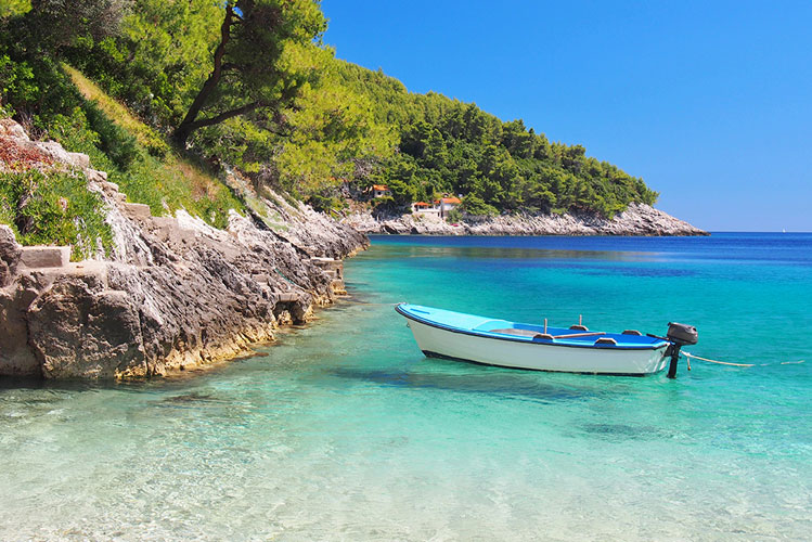 Beach in Korcula Island